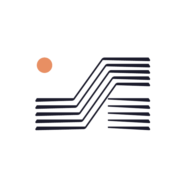 Logo symbole bleu la clé de la cuisine