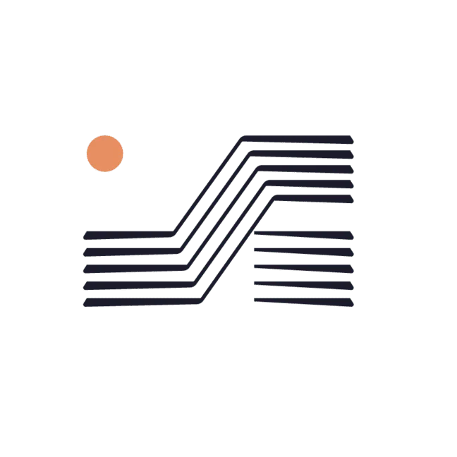 Logo symbole bleu la clé de la cuisine